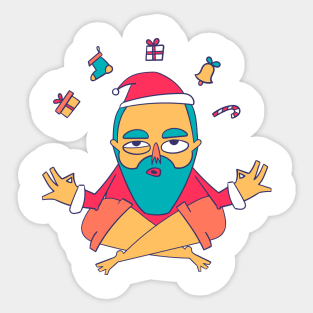 relax santa Sticker